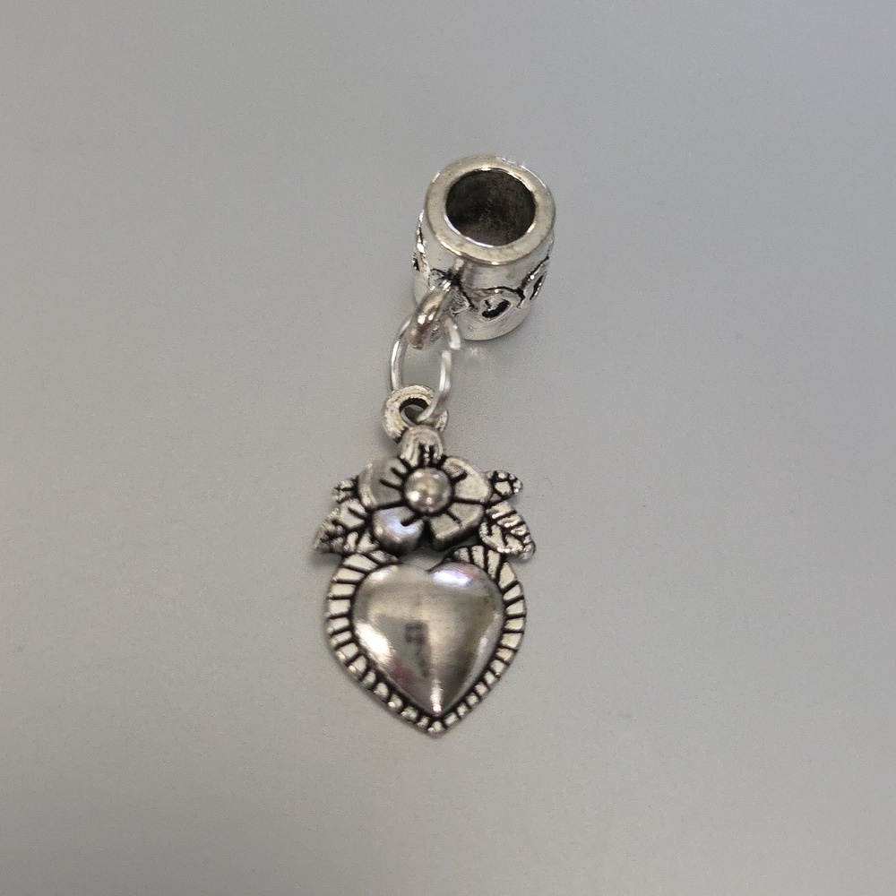HEART  Charm Compatable With Pandora - Picture 2 of 4
